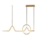 GobekUsa Modern Metal Island Ceiling Light Fixture - Contemporary Design with LED Lighting for Dining Room