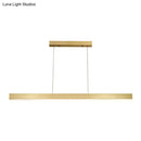 GobekUsa Minimalist Rectangular LED Suspension Lamp - Metal Island Light Fixture