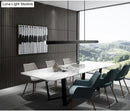 GobekUsa Minimalist Rectangular LED Suspension Lamp - Metal Island Light Fixture