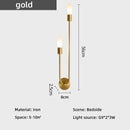 GobekUsa Meral - Modern Minimalist Bedside LED Wall Lamp