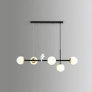 GobekUsa Modo Island Glass 5-Light Pendant Light for Restaurants