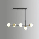 GobekUsa Modo Island Glass 5-Light Pendant Light for Restaurants