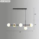GobekUsa Modo Island Glass 5-Light Pendant Light for Restaurants
