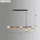 GobekUsa Modo Island Glass 5-Light Pendant Light for Restaurants