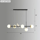GobekUsa Modo Island Glass 5-Light Pendant Light for Restaurants