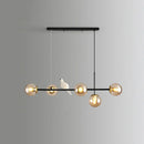 GobekUsa Modo Island Glass 5-Light Pendant Light for Restaurants