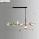 GobekUsa Modo Island Glass 5-Light Pendant Light for Restaurants
