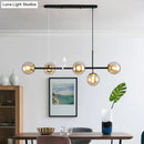 GobekUsa Modo Island Glass 5-Light Pendant Light for Restaurants