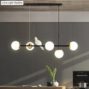 GobekUsa Modo Island Glass 5-Light Pendant Light for Restaurants