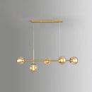 GobekUsa Modo Island Glass 5-Light Pendant Light for Restaurants