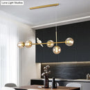 GobekUsa Modo Island Glass 5-Light Pendant Light for Restaurants