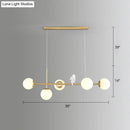 GobekUsa Modo Island Glass 5-Light Pendant Light for Restaurants