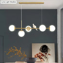 GobekUsa Modo Island Glass 5-Light Pendant Light for Restaurants
