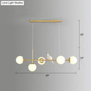 GobekUsa Modo Island Glass 5-Light Pendant Light for Restaurants