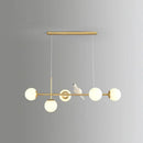 GobekUsa Modo Island Glass 5-Light Pendant Light for Restaurants