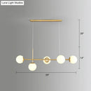 GobekUsa Modo Island Glass 5-Light Pendant Light for Restaurants