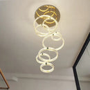 GobekUsa Duplex Crystal Chandelier for Modern Living Room & Empty Stairwell Building