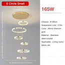 GobekUsa Duplex Crystal Chandelier for Modern Living Room & Empty Stairwell Building
