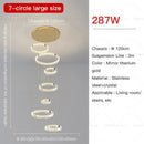 GobekUsa Duplex Crystal Chandelier for Modern Living Room & Empty Stairwell Building