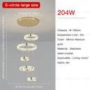 GobekUsa Duplex Crystal Chandelier for Modern Living Room & Empty Stairwell Building