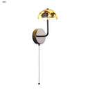 GobekUsa Carbon Steel LED Wall Lamp Reading Bedside Cafe Luxury Stone Nordic Modern Mirror Light