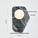 GobekUsa Carbon Steel LED Wall Lamp Reading Bedside Cafe Luxury Stone Nordic Modern Mirror Light