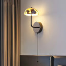 GobekUsa Carbon Steel LED Wall Lamp Reading Bedside Cafe Luxury Stone Nordic Modern Mirror Light