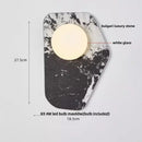 GobekUsa Carbon Steel LED Wall Lamp Reading Bedside Cafe Luxury Stone Nordic Modern Mirror Light