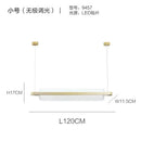 GobekUsa Gold Nordic Linear Island Lamp: Acrylic LED Pendant Light for Dining Room