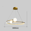 GobekUsa Gold Nordic Ring LED Ceiling Chandelier for Dining Room Pendant Lighting