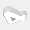 GobekUsa Modern LED Number Shape Flush Mount Light with Acrylic Cover for Ceiling