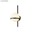 GobekUsa Modern Opal Glass Orb Wall Sconce Lamp - Stylish 1-Bulb Lighting for Living Room