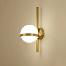 GobekUsa Modern Opal Glass Orb Wall Sconce Lamp - Stylish 1-Bulb Lighting for Living Room