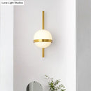 GobekUsa Modern Opal Glass Orb Wall Sconce Lamp - Stylish 1-Bulb Lighting for Living Room