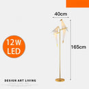 GobekUsa Gold Origami Bird Floor Lamp: Modern Home Decor and Reading Light