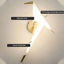 GobekUsa Little Bird LED Wall Lamp: Modern Light Luxury Fixture for Bedroom, Living Room.