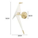 GobekUsa Little Bird LED Wall Lamp: Modern Light Luxury Fixture for Bedroom, Living Room.