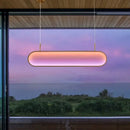 GobekUsa LED Sunset Chandelier: Remote Control Color Atmosphere Lighting Fixtures