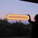 GobekUsa LED Sunset Chandelier: Remote Control Color Atmosphere Lighting Fixtures