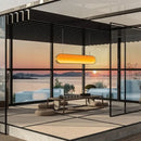 GobekUsa LED Sunset Chandelier: Remote Control Color Atmosphere Lighting Fixtures