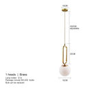 GobekUsa Glass Ball Pendant Lights Dining Decor Chandeliers Kitchen Hanging Lamp Fixture