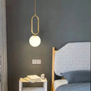 GobekUsa Glass Ball Pendant Lights Dining Decor Chandeliers Kitchen Hanging Lamp Fixture