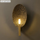 GobekUsa Brass Oval Metal LED Wall Sconce: Stylish Bedroom Lamp
