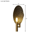 GobekUsa Brass Oval Metal LED Wall Sconce: Stylish Bedroom Lamp