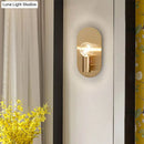GobekUsa Contemporary Gold Wall Mounted Bedroom Sconce Light with Bare Bulb Metal Shade