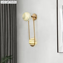 GobekUsa Modern Gold Metal Oval Wall Sconce Light Fixture with 2 Bulbs for Living Room