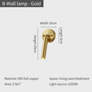 GobekUsa Copper Bedroom Chandelier & Modern Bar Spot Light Wall Sconce Set