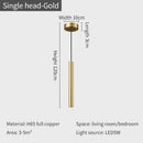 GobekUsa Copper Bedroom Chandelier & Modern Bar Spot Light Wall Sconce Set