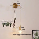 GobekUsa LED Wall Lights Bar Bedroom Study Clear Glass Bedside Lamp Modern Stair Light Fixtures