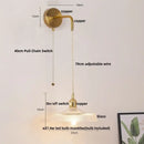 GobekUsa LED Wall Lights Bar Bedroom Study Clear Glass Bedside Lamp Modern Stair Light Fixtures